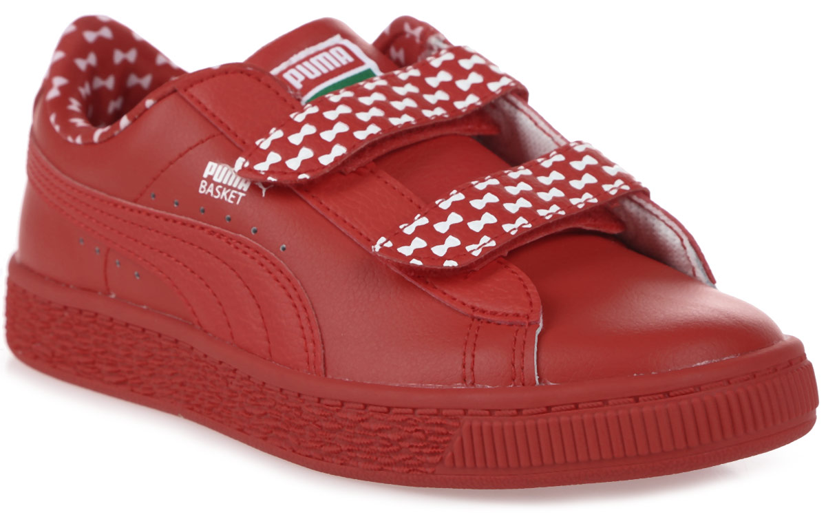 Кроссовки детские Puma Basket Elmo Mono V PS, цвет: красный. 36247401. Размер 2 (34)36247401 Кроссовки детские Puma Basket Elmo Mono V PS, цвет: красный. 36247401. Размер 2 (34)36247401Детские кроссовки Puma изготовлены из качественной искусственной кожи. Рельефная поверхность подошвы гарантируют отличное сцепление на любых поверхностях. Удобные застежки-липучкивместе с мягким язычком обеспечивают надежную фиксацию ноги. В таких кроссовках вашим ногам будет комфортно и уютно.