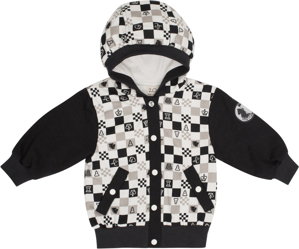 Кофта Lucky Child Шахматный турнир, цвет: молочный, темно-серый, бежевый. 29-17ф. Размер 74/8029-17ф Кофта Lucky Child Шахматный турнир, цвет: молочный, темно-серый, бежевый. 29-17ф. Размер 74/8029-17фУдобная и теплая кофта, выполненная из футера, хорошо сочетается с ползунками, брюками и комбинезоном из этой же коллекции Шахматный турнир. Плотное трикотажное полотно с мягким теплым начесом внутри идеально подходит для нежной кожи ребенка, хорошо пропускает воздух, позволяя коже малыша дышать, и не стесняет свободу юного исследователя. Шахматный принт модели не оставит равнодушным даже самых изысканных ценителей.