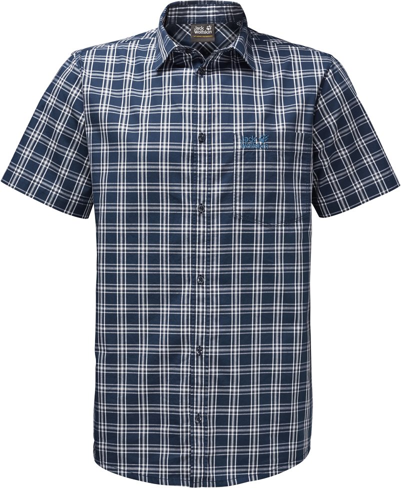 Рубашка1402331-7630 Рубашка1402331-7630Рубашка мужская Hot Springs Shirt изготовлена из 100% натурального хлопка. В ней вы будете чувствовать себя комфортно в жаркую погоду. Модель отлично вентилируется и дает ощущение прохлады. Рубашка застегивается на пуговицы, имеет отложной воротник и короткие стандартные рукава. Спереди расположен накладной нагрудный карман. Рубашка дополнена принтом в клетку и логотипом бренда.
