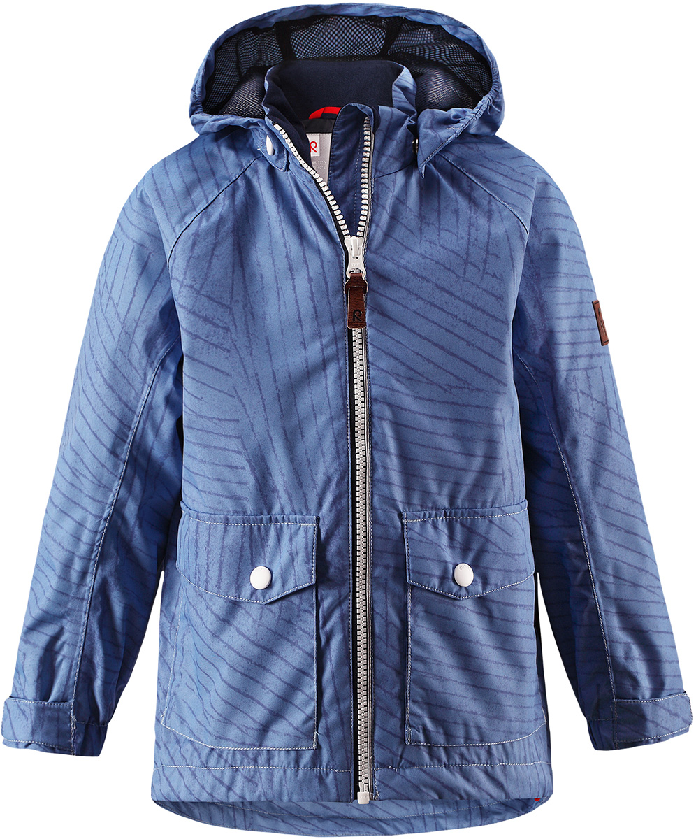 Куртка521485R655 Куртка521485R655Куртка Reima исполнена из высокотехнологичной ткани не пропускающей влагу, но не препятствующей циркуляции воздуха. Мембранная ткань пропускает влагу наружу когда ребенок потеет, но не позволяет ей проникнуть внутрь, что отлично при активных играх.