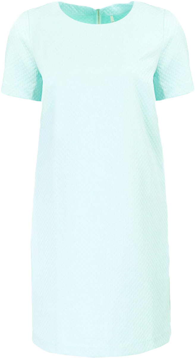 ПлатьеB457040_Adriatic Mist Jacquard ПлатьеB457040_Adriatic Mist JacquardПлатье Baon выполнено из комбинированного материала. Модель с круглым вырезом горловины и короткими рукавами сзади застегивается на застежку- молнию.