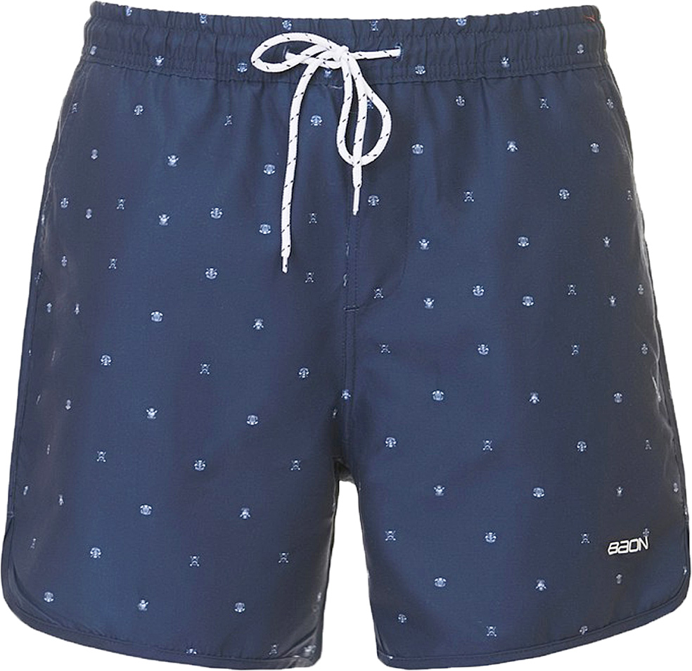 ШортыB827016_Deep Navy Printed ШортыB827016_Deep Navy PrintedШорты мужские Baon выполнены из полиэстера. Модель дополнена затягивающимся шнурком.