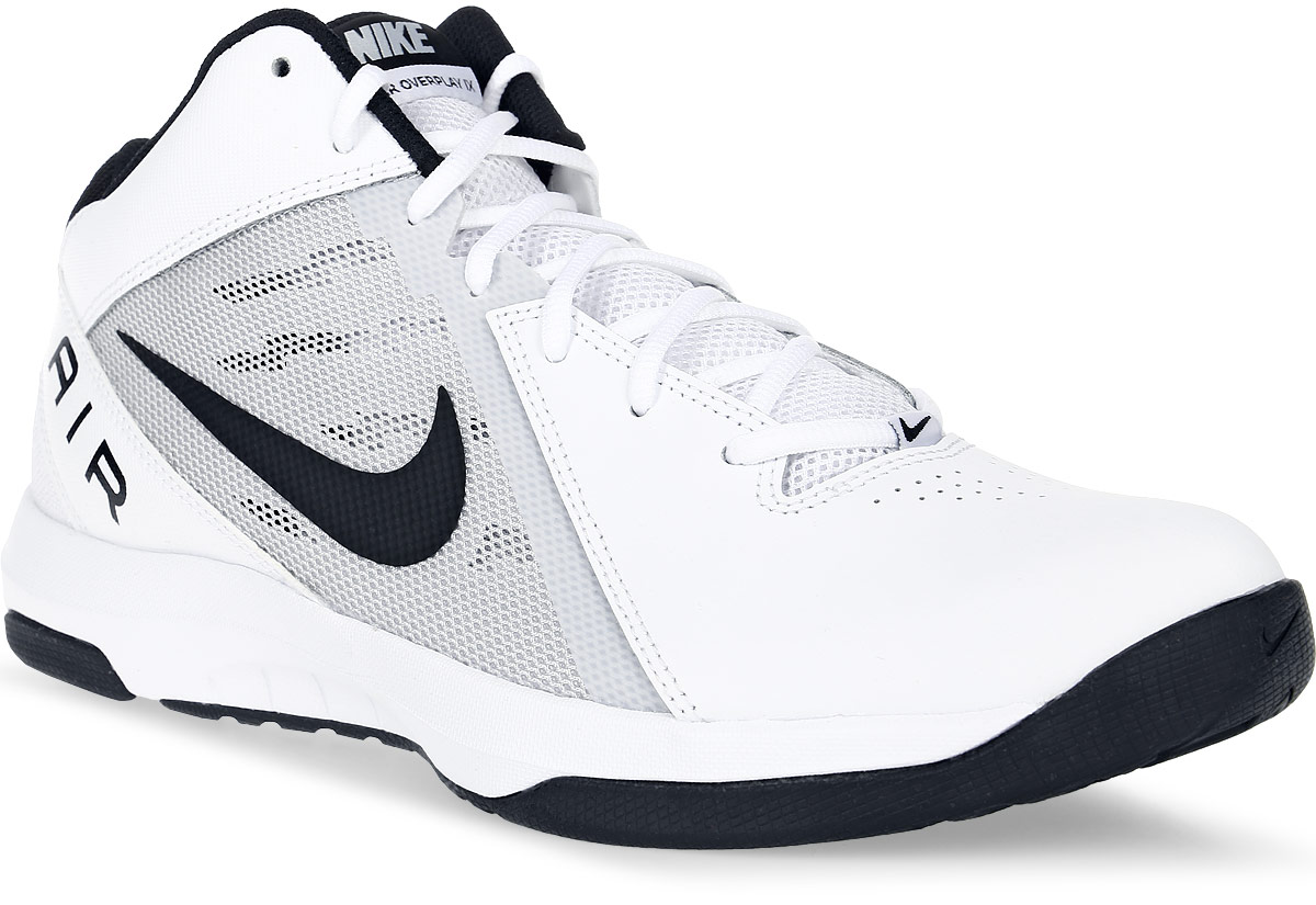 Кроссовки для баскетбола мужские Nike The Air Overplay Ix, цвет: белый. 831572-100. Размер 10,5 (44)831572-100 Кроссовки для баскетбола мужские Nike The Air Overplay Ix, цвет: белый. 831572-100. Размер 10,5 (44)831572-100Баскетбольные высокие кроссовки The Air Overplay Ix от Nike выполнены из сетчатого текстиля, натуральной и искусственной кожи. Подкладка из текстиля не натирает. Стелька Phylon со специальным супинатором для устойчивости. Шнуровка надежно зафиксирует модель на ноге. Резиновый протектор с рисунком елочка обеспечивает непревзойденное сцепление с поверхностью и предотвращает скольжение.