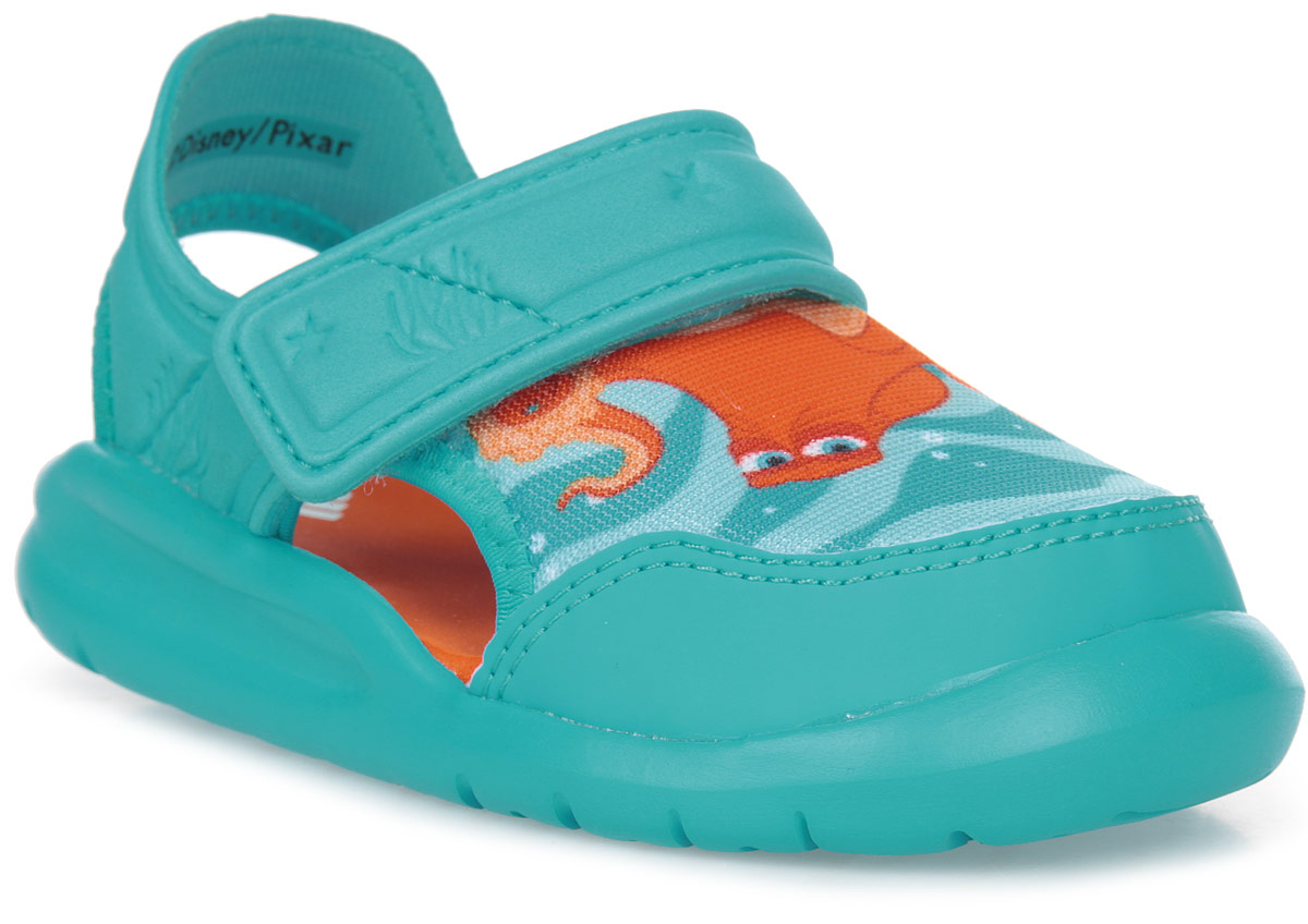 Сандалии для мальчика adidas Disney Nemo FortaSw, цвет: голубой. BA9333. Размер 25BA9333 Сандалии для мальчика adidas Disney Nemo FortaSw, цвет: голубой. BA9333. Размер 25BA9333В этих очаровательных пляжных сандаликах с осьминогом Хэнком из мультфильма В поисках Дори малышам будет удобно играть у бассейна или на берегу моря. Текстильная подкладка обеспечивает комфорт маленьким ножкам, а мягкие ремешки на липучке облегчают надевание и снимание.