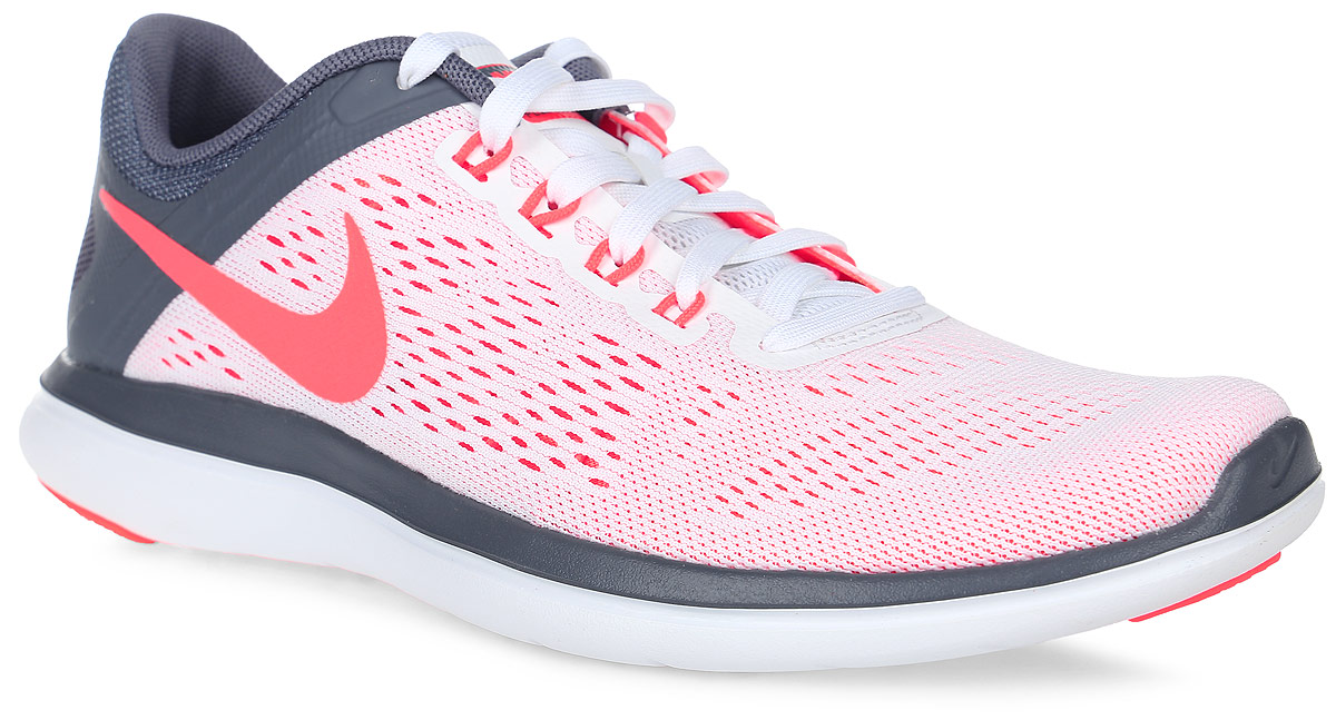 Кроссовки830751-101 Кроссовки830751-101Кроссовки Nike Flex 2016 RN из сетчатого текстиля с полимерным покрытием. Технология Flex гарантирует оптимальную амортизацию. Шнуровка на подъеме, съемная стелька.
