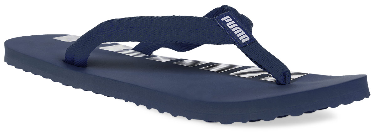 Сланцы мужские Puma Epic Flip V2, цвет: синий. 36024811. Размер 8 (41)36024811 Сланцы мужские Puma Epic Flip V2, цвет: синий. 36024811. Размер 8 (41)36024811Всегда найдется место для новой пары сланцев! Epic Flip покажут себя с лучшей стороны в любой ситуации: на пляже, в бассейне или дома. Фиксирующий стопу мягкий текстильный ремешок не натирает кожу, а мягкая подошва представляет собой идеальный баланс амортизации и поддержки. Кроме того, они с легкостью поместятся в даже самый забитый чемодан или спортивную сумку.