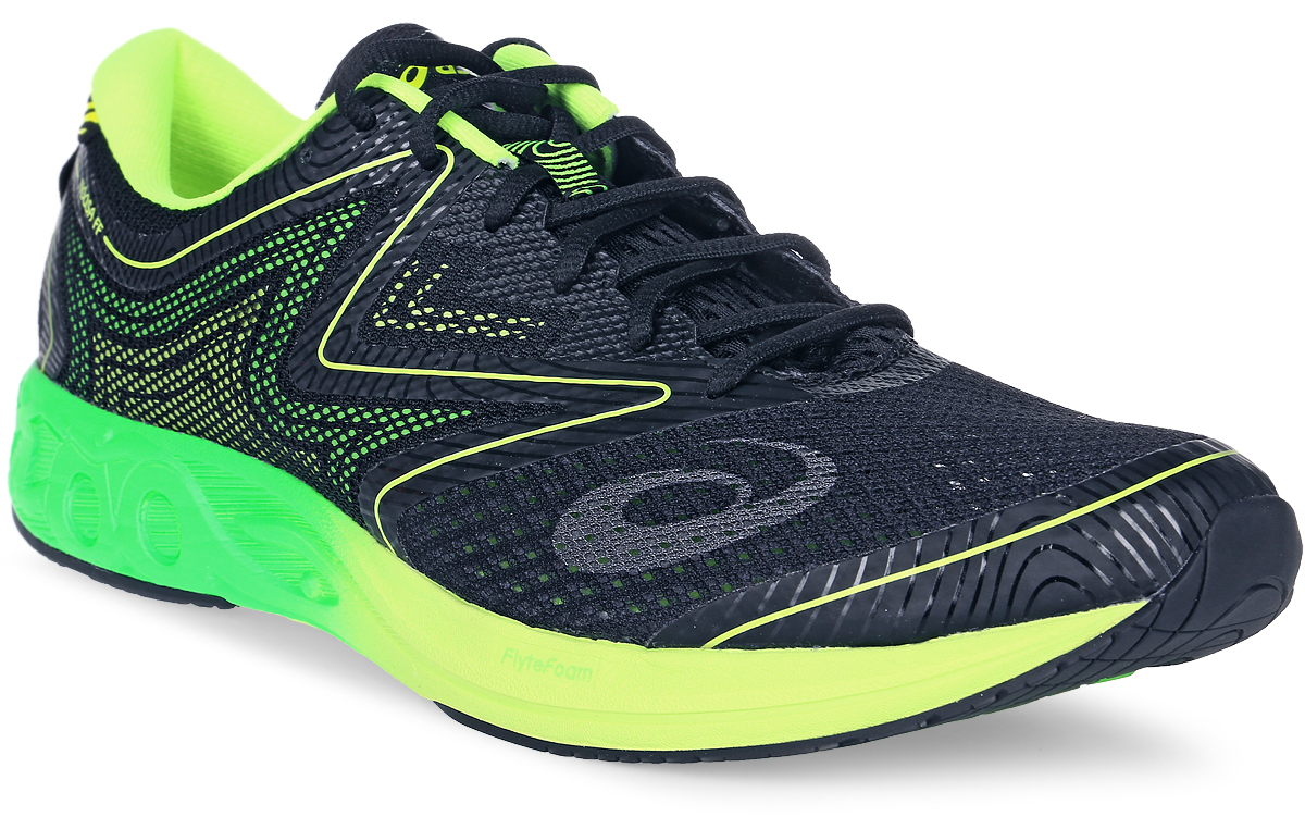 Кроссовки для бега мужские Asics Noosa Ff, цвет: черный, желтый. T722N-9085. Размер 8H (40,5)T722N-9085 Кроссовки для бега мужские Asics Noosa Ff, цвет: черный, желтый. T722N-9085. Размер 8H (40,5)T722N-9085Революционные, инновационные, современные кроссовки Asics Noosa Ff получили новое переосмысление с появлением технологии FlyteFoam, которая позволяет создавать легкие и восприимчивые к каждому вашему движению кроссовки. Эти кроссовки просто незаменимы при занятии триатлоном. Отсутствие швов исключает натирание и раздражение кожи, а современный сетчатый материал позволяет носить кроссовки без носков. Здесь выполняются все ключевые требования, которым должны соответствовать кроссовки для бега: новый дизайн демонстрирует оптимальный баланс амортизации и поддержки стопы. Наш знаменитый амортизатор Gel позволит вам выполнять тренировки максимально интенсивно, ведь он гарантирует лучший контакт с поверхностью, снижая риск травм.