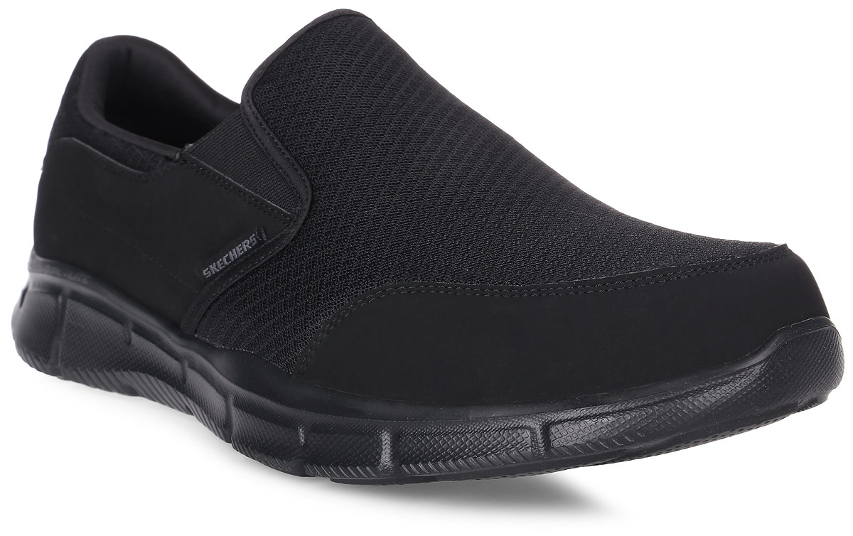 Кроссовки мужские Skechers Equalizer - Persistent, цвет: черный. 51361-BBK. Размер 7,5 (40)51361-BBK Кроссовки мужские Skechers Equalizer - Persistent, цвет: черный. 51361-BBK. Размер 7,5 (40)51361-BBKСтильные мужские кроссовки Skechers отлично подойдут для активного отдыха и повседневной носки. Верх модели выполнен из текстиля. Благодаря эластичным вставкам на подъеме кроссовки удобно надевать. Подошва обеспечивает легкость и естественную свободу движений. Мягкие и удобные, кроссовки превосходно подчеркнут ваш спортивный образ и подарят комфорт.