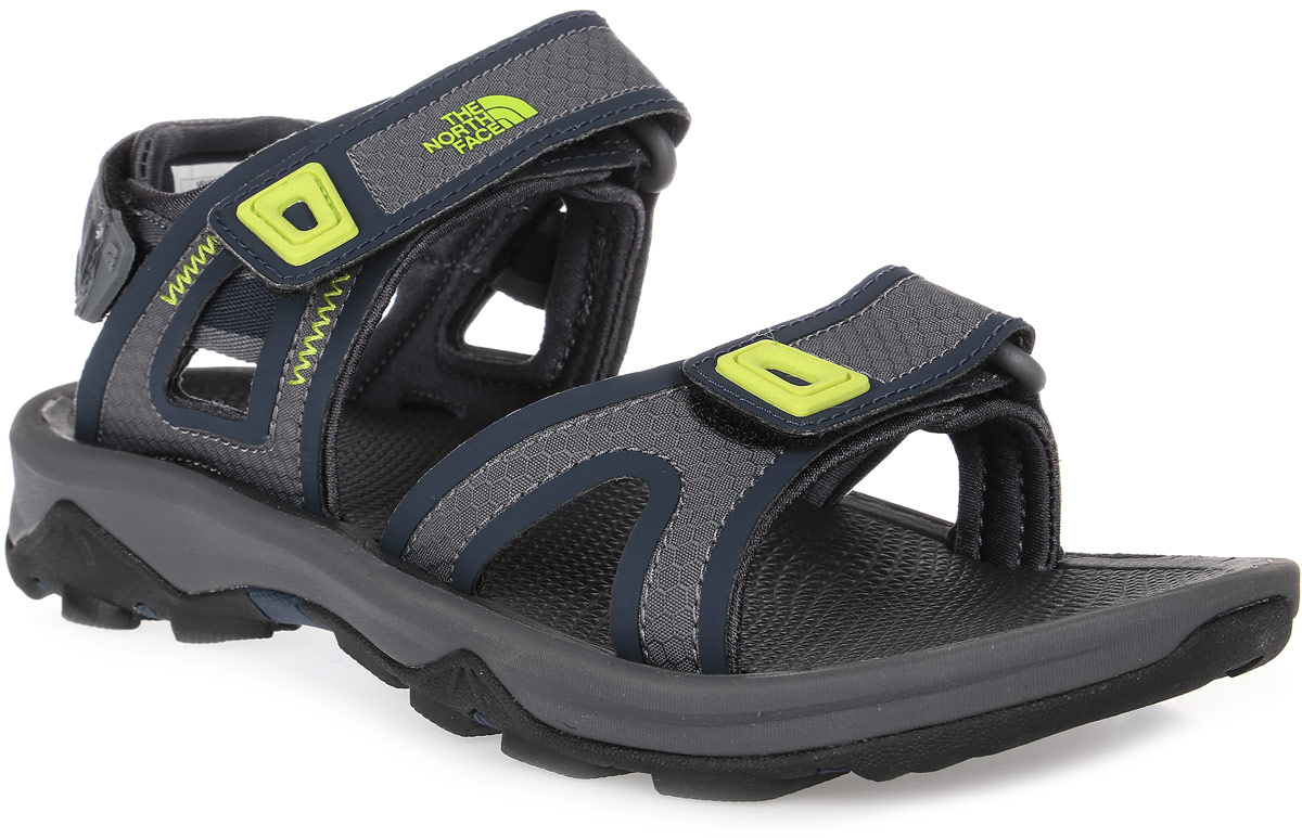 Сандалии мужские The North Face Hedgehog Sandal II, цвет: серый, темно-синий. T0CC3DT7K. Размер 10 (42)T0CC3DT7K Сандалии мужские The North Face Hedgehog Sandal II, цвет: серый, темно-синий. T0CC3DT7K. Размер 10 (42)T0CC3DT7KМодные сандалии Hedgehog Sandal II от The North Face придутся вам по душе. Верх модели, выполненный из текстиля и искусственного нубука, оформлен декоративной тесьмой, по бокам - декоративной прострочкой, на ремешках - нашивками из ПВХ. Ремешки с застежками-липучками надежно зафиксируют модель на ноге. Стелька Northotic из материала ЭВА с рельефной поверхностью комфортна при движении. Мягкая съемная накладка на пяточном ремешке предотвращает натирание. Рифленое основание подошвы гарантирует идеальное сцепление с любой поверхностью. Такие сандалии принесут комфорт и уют вашим ногам.