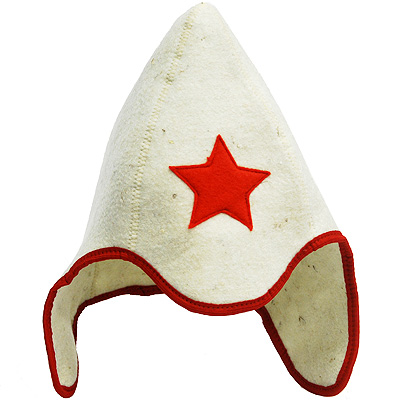 Шапка для бани и сауны Буденовка, цвет: белый. Б414Б414 Шапка для бани и сауны Буденовка, цвет: белый. Б414Б414Шапка для бани и сауны - это незаменимый аксессуар для любителей попариться в русской бане и для тех, кто предпочитает сухой жар финской бани. Необычный дизайн изделия поможет сделать Ваш отдых более приятным и разнообразным, к тому шапка защитит Вас от появления головокружения в бани, Ваши волосы от сухости и ломкости, а голову от перегрева. Такая шапка станет отличным подарком для любителей отдыха в бане или сауне. Характеристики: Материал: шерсть. Диаметр основания шапки: 33 см. Высота шапки: 30 см. Артикул: Б414.