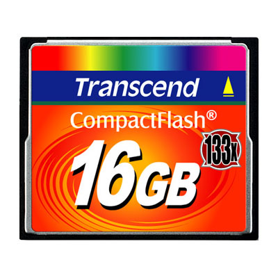Transcend Compact Flash133x 16GBTS16GCF133 Transcend Compact Flash133x 16GBTS16GCF133Карты Compact Flash (CF) 133X предназначены для серьезных пользователей, которые выдвигают жесткие требования к производительности и надежности флэш-карт, например, для профессиональных фотографов и репортеров. Для того чтобы обеспечить максимальную совместимость и скорость, карты 133X CF функционируют, как в двухканальном режиме, так и и в режиме Ultra DMA mode 4. Средняя скорость чтения/записи флэш-карт Transcend 133X CF достигает 45 МБ/с и 21,5 МБ/с соответственно. Такие скорости значительно сокращают время отклика между снимками при фотосъемке с помощью профессиональных цифровых зеркальных камер. Это значительно упрощает последовательную фотосъемку и непрерывную видеосъемку.Карты 133X CF разработаны для профессиональных цифровых камер. Карты проходят жесткие тестирования в профессиональных камерах высокого разрешения ведущих производителей фототехники, таких как Canon, Nikon, Olympus и Sony.Внимание: перед оформлением заказа, убедитесь в поддержке Вашим электронным устройством карт памяти данного объема!