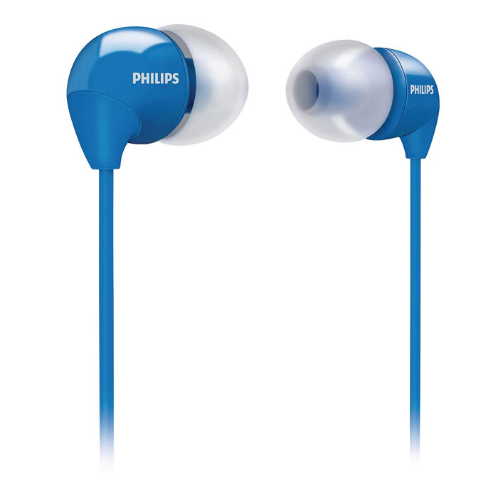 Philips SHE3590BL/10SHE3590BL/10 Philips SHE3590BL/10SHE3590BL/10Маленькие громкие динамики наушников-вкладышей Philips SHE3590 обеспечивают плотное прилегание и чистый звук с мощными басами. Идеальны для наслаждения любимой музыкой. В комплект входит 3 резиновых накладки разного размера, и вы гарантированно подберете пару, которая идеально подходит к вашим ушам. Крохотные излучатели обеспечивают плотность прилегания и полностью заполняют ушную раковину, что заглушает внешние источники звука и увеличивает впечатления от прослушивания. Мягкий резиновый сгиб между наушником и кабелем защищает соединение от разрыва при постоянном сгибании и продлевает срок службы.