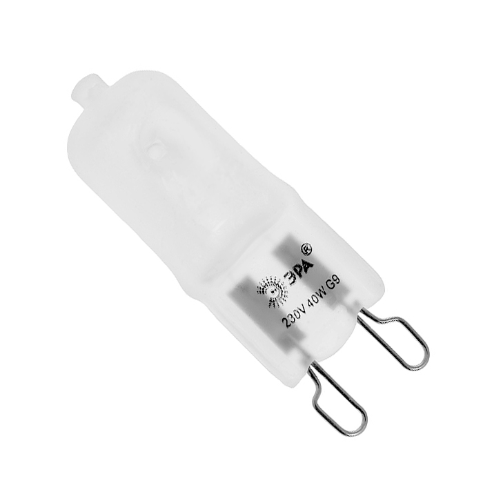ЭРА G9-JCD-40-230V-FrC0027368 ЭРА G9-JCD-40-230V-FrC0027368Галогенные лампы сетевого напряжения ЭРА G9-JCD-40-230V-Fr отличает экономичность, длительный срок службы и компактный размер. Галогенные лампы - это следующая, после ламп накаливания, ступень эволюции светотехники. Благодаря добавлению паров галогенов (йода или брома) в инертный газ, удается избежать оседания частиц вольфрама на колбе лампы, а это в свою очередь делает лампу гораздо ярче и увеличивает срок ее службы на 20-30% за счет большей сохранности нити накаливания. Галогенные лампы широко используются в тех светильниках, где применение обычных ламп невозможно из-за особенностей конструкции, например, в дизайнерских люстрах, бра и торшерах, в точечной подсветке, в ограниченном пространстве (освещение холодильников, багажников и бардачков автомобилей) и т.д. Разнообразие форм, размеров и способов крепления галогенных ламп позволяет подобрать любую комбинацию для самых неординарных решений по освещению интерьера.
