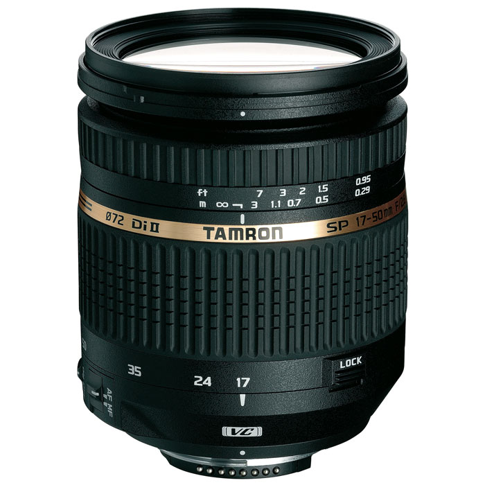 Tamron SP AF 17-50mm F/2.8 XR Di II LD VC Aspherical (IF) Nikon FB005N Tamron SP AF 17-50mm F/2.8 XR Di II LD VC Aspherical (IF) Nikon FB005NЗум-объектив Tamron SP AF 17-50mm F/2,8 XR Di II VC LD с большой светосилой и высокой четкостью, достигаемой благодаря максимальной диафрагме f/2.8 оснащен стабилизирующим механизмом подавления. Эта модель охватывает весьма популярный спектр фокусного расстояния 17-50 мм (эквивалентно 26-78 мм при полноформатной матрице 35 мм), делая его сверх универсальным. Его широкоугольная диафрагма и выдающееся качество съемки обеспечивают практичные преимущества на время съемки при слабом освещении и для контроля над эстетичностью изображения, таким образом обогащая сферу творческого выражения пользователя. Объектив Tamron SP AF 17-50mm F/2,8 XR Di II VC LD обеспечивает впечатляющую резкость изображения и поразительный контраст по всему спектру фокусных расстояний и диафрагмы, а при максимальном значении диафрагмы в f/2.8 он создает красивые изображения, усовершенствованные посредством небольшой глубины захвата и спокойного естественного перехода из областей...