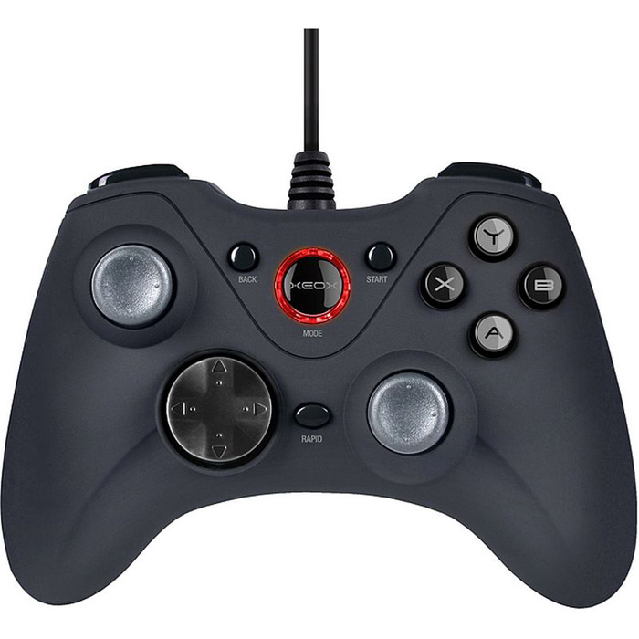 Speed-link Xeox Pro Analog Gamepad USB, Black геймпадSL-6556-BK Speed-link Xeox Pro Analog Gamepad USB, Black геймпадSL-6556-BKСовершенный синтез комфорта и идеальной точности: Геймпад XEOX Pro Analog благодаря своему очень точному, эргономично расположенному левому стику дает решающее тактическое преимущество – для профессионального аналогового гейминга на ПК. При этом можно управлять как играми новейшего поколения, так и классическими играми, ведь XEOX может переключаться между технологиями контроллера XInput и DirectInput, благодаря этому он поддерживает практически все игры на ПК, старые и новые.