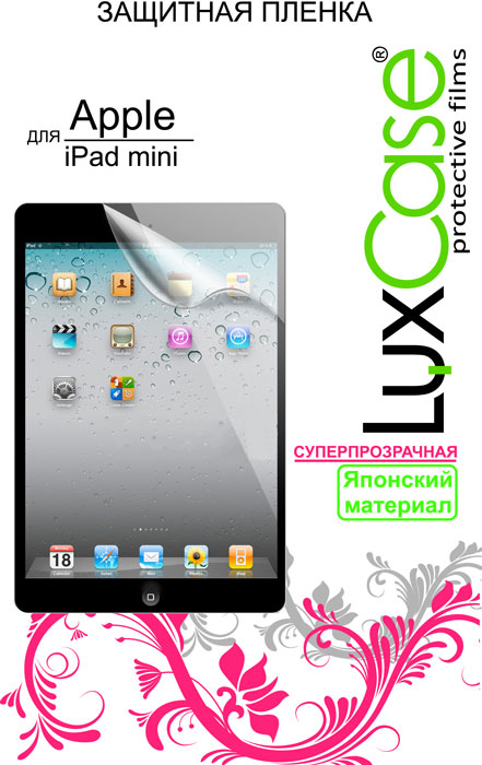 Luxcase защитная пленка для Apple iPad mini, суперпрозрачная80265 Luxcase защитная пленка для Apple iPad mini, суперпрозрачная80265Защитная пленка для Apple iPad mini - это универсальная защитная пленка, предохраняющая дисплей Вашего электронного устройства от возможных повреждений. Размеры пленки полностью совместимы с Apple iPad mini. Выбирая защитные пленки LuxCase - Вы продлеваете жизнь сенсорному экрану приобретенного вами мобильного устройства. Защитные пленки LuxCase удобны в использовании и имеют антибликовое покрытие. Благодаря использованию высококачественного японского материала пленка легко наклеивается, плотно прилегает, имеет высокую прозрачность и устойчивость к механическим воздействиям. Потребительские свойства и эргономика сенсорного экрана при этом не ухудшаются. Защитные пленки LuxCase не искажают изображение, приклеиваются легко и ровно. Данная пленка темного оттенка.