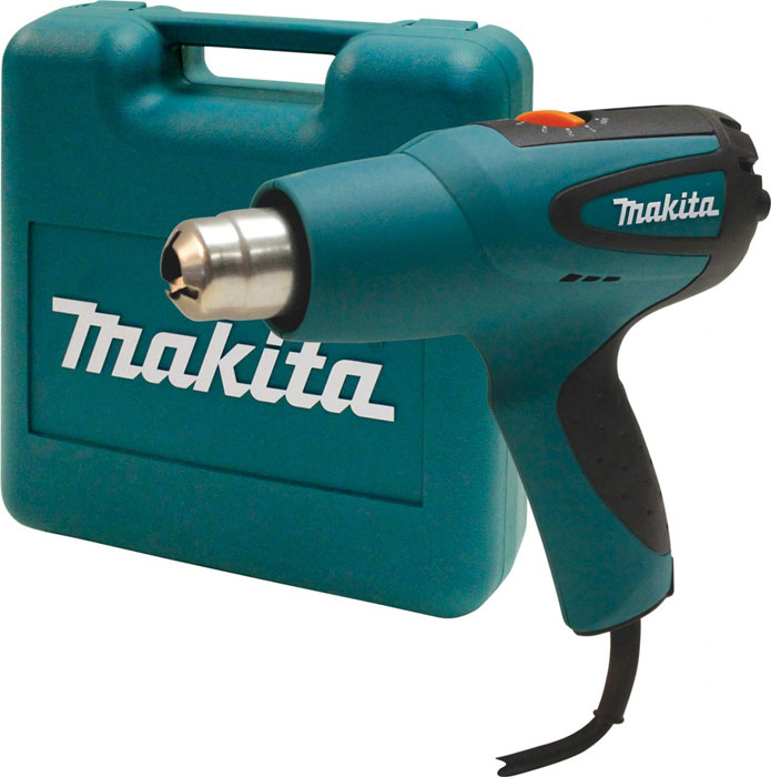 Строительный фен Makita HG551VHG551V Строительный фен Makita HG551VHG551VСтроительный фен Makita HG551V подходит для удаления старого слоя лакокрасочного покрытия, просушки поверхности для последующей обработки, разморозки металлических труб, ускорении процесса склейки, а также чтобы произвести термоусадку и формовку изделий из легкоплавких материалов и пр.