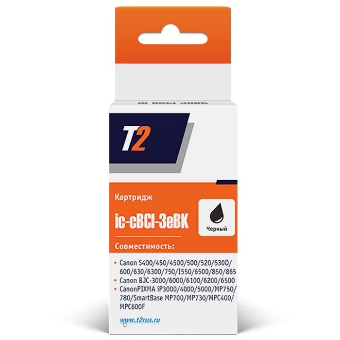 T2 IC-CBCI-3eBK картридж для Canon S400/500/750/PIXMA iP3000/4000/MP750/780, BlackIC-CBCI-3eBK T2 IC-CBCI-3eBK картридж для Canon S400/500/750/PIXMA iP3000/4000/MP750/780, BlackIC-CBCI-3eBKКартридж T2 IC-CBCI-3eBK с черными чернилами для принтеров и МФУ Canon. Картридж собран из японских комплектующих и протестирован по стандарту STMC.