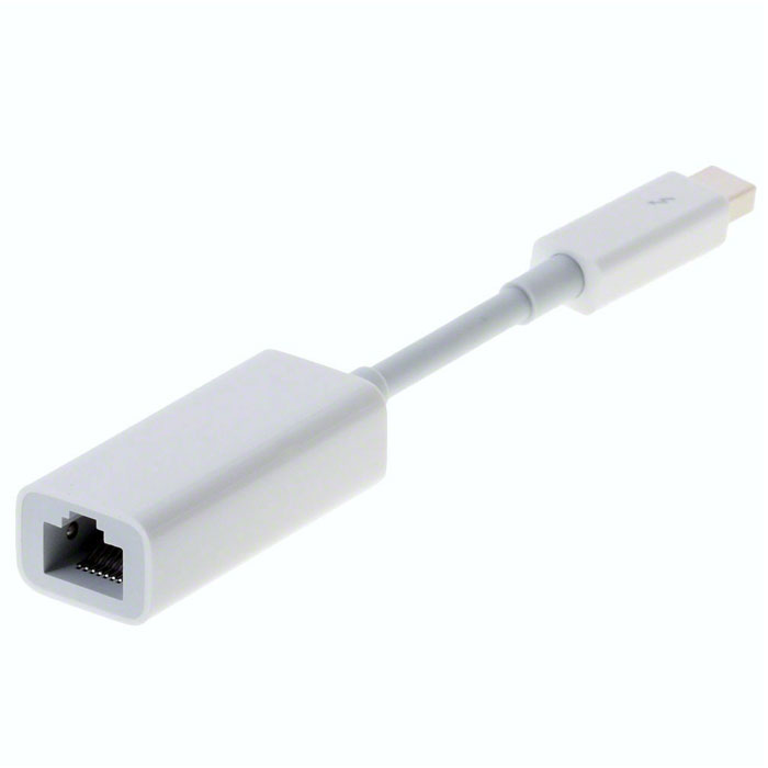 Apple переходник Thunderbolt-Ethernet (MD463ZM/A)MD463ZM/A Apple переходник Thunderbolt-Ethernet (MD463ZM/A)MD463ZM/AКомпактный адаптер Apple Thunderbolt-Gigabit Ethernet (MD463ZM/A) позволяет подключить любой компьютер или ноутбук Apple, оснащённый портом Thunderbolt, к проводной сети 10/100/1000 BASE-T (Gigabit Ethernet). Коннектор: Thunderbolt (штекер) Системные требования: операционная система OS X 10.7.4 или выше, компьютер Mac с портом Thunderbolt