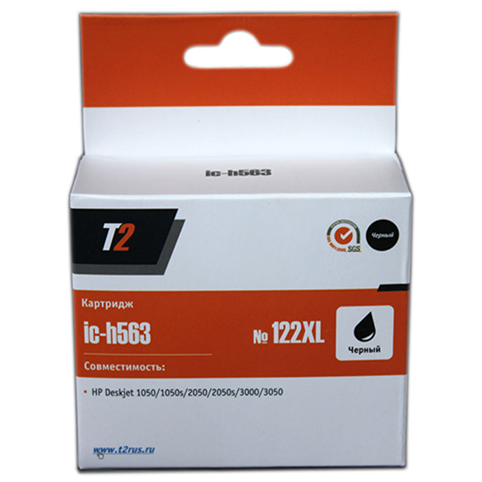 T2 IC-H563 картридж для HP Deskjet 1050/1050s/2050/2050s/3000/3050 (№122XL), BlackIC-H563 T2 IC-H563 картридж для HP Deskjet 1050/1050s/2050/2050s/3000/3050 (№122XL), BlackIC-H563Картридж повышенной емкости T2 IC-H563 с черными чернилами для струйных принтеров и МФУ HP. Картридж собран из японских комплектующих и протестирован по стандарту ISO. Совместимость: HP Deskjet 1050/1050s/2050/2050s/3000/3050
