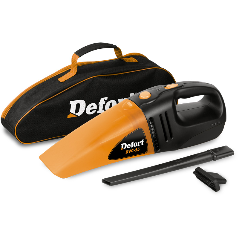 Пылесос автомобильный Defort DVC-5593728304 Пылесос автомобильный Defort DVC-5593728304Автомобильный пылесос Defort DVC-55 предназначен для сухой и влажной уборки. В комплект входит удлиненная насадка для сбора мусора. Питается данное устройство от бортовой сети автомобиля от прикуривателя. Сумка обеспечивает удобное хранение и безопасную транспортировку прибора. Преимущества: - стильный и функциональный пылесос; - длина сетевого кабеля 2.8 м; - возможность влажной уборки; - укладка кабеля в корпус; - потребляемая мощность 55 Вт.