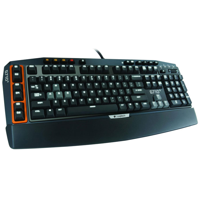 Logitech G710+ (920-005707) клавиатура920-005707 Logitech G710+ (920-005707) клавиатура920-005707Механические клавиши клавиатуры Logitech G710+ (920-005707) обеспечивают чувствительность игрового класса и тактильную обратную связь, и в этом несомненное превосходство клавиатуры G710+ над клавиатурами с резиновым основанием под клавишами. Клавиши оптимизированы для быстрого реагирования: сила нажатия составляет 45 г, а глубина — 4 мм. Кроме того, во время испытаний клавиши выдержали 50 миллионов нажатий. Все внимание — игре: Бесшумные, не издающие щелчков контакты клавиш и встроенные демпфирующие кольца под каждым клавишным колпачком позволяют значительно снизить раздражающий шум от нажатий клавиш, не жертвуя при этом их чувствительностью. Экспертное качество — с подсветкой: Клавиши легко различимы — даже при слабом освещении. Вся поверхность клавиатуры оснащена белой светодиодной подсветкой, которая имеет четыре уровня яркости, а по желанию отключается. Для лучшей различимости клавиш W, A, S, D и клавиш со стрелками они снабжены отдельным...