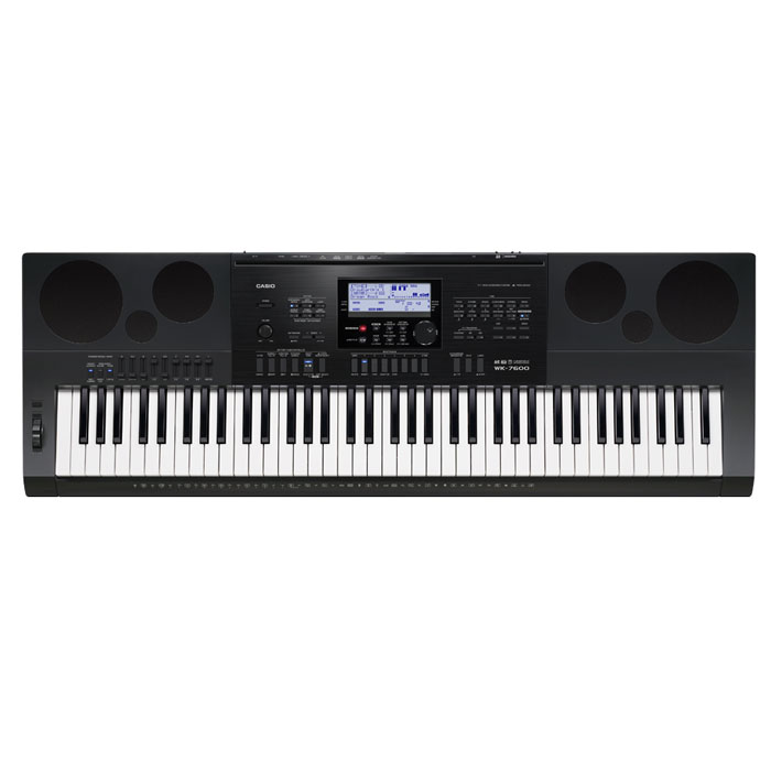 Casio WK-7600 синтезаторWK-7600 Casio WK-7600 синтезаторWK-7600Всем, кто хочет запечатлеть в музыке свои творческие идеи, идеально подойдет WK-7600 - синтезатор профессионального уровня с мощными возможностями для творчества. Паттерн секвенсор, позволяющий как создать собственный стиль с нуля, так и получить его путем смешивания треков встроенных стилей, 17-ти дорожечный песенный секвенсор с большим объемом памяти, редактор тембров с блоком эффектов DSP, 32-канальный микшер, арпеджиатор с большим количеством готовых музыкальных рисунков и рифов, возможность пошаговой записи, вставки и квантизации. Наличие всех этих функций указывает на поистине беспрецедентные возможности данной модели.