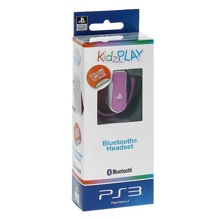 Детская Bluetooth гарнитура Kidz Play для PS3 (розовая)ACPS426 Детская Bluetooth гарнитура Kidz Play для PS3 (розовая)ACPS426Яркая и красочная беспроводная гарнитура для юных пользователей PS3.