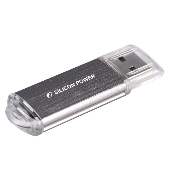 Silicon Power Ultima II 32GB, Silver USB-флэш накопительSP032GBUF2M01V1S Silicon Power Ultima II 32GB, Silver USB-флэш накопительSP032GBUF2M01V1SUSB-накопитель Silicon Power Ultima II имеет современный алюминиевый корпус с матовой поверхностью, защищенной от царапин и отпечатков пальцев. LED-индикация показывает статус работы. Благодаря системе Рlug and play накопитель не требует внешних источников питания Не требует драйвера, за исключением Win 98/ 98SE. Совместим со стандартом RoHS.