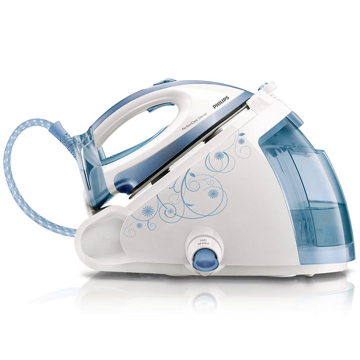 Philips PerfectCare Silence GC9545/02 парогенераторGC9545/02 Philips PerfectCare Silence GC9545/02 парогенераторGC9545/02Паровой утюг Philips PerfectCare Silence GC9540/02 - это первый утюг с парогенератором, в котором высокая мощность глажения сочетается с низким уровнем шума. Идеальное соотношение мощности и низкого уровня шума: Технология Silent Steam позволила создать первый мощный бесшумный парогенератор. Качественный результат при минимальном шуме обеспечивается благодаря двум важным компонентам в утюге парогенератора и основной базе: 1) шумоподавляющему фильтру и 2) звукопоглощающей платформе. Технология OptimalTemp: Технология Optimal Temp обеспечивает оптимальное сочетание температуры подошвы и пара, поэтому больше нет необходимости регулировать температуру во время глажения различных типов тканей. Оптимальное соотношение пара и температуры достигается благодаря: 1) процессору Smart Control, который обеспечивает нужную температуру; 2) технологии HeatFlow, которая гарантирует оптимальное сочетание температуры и пара. 100% удобство в...