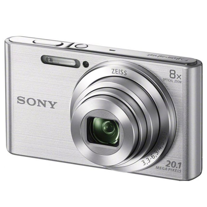 Sony Cyber-shot DSC-W830, Silver цифровой фотоаппаратDSCW830S.RU3 Sony Cyber-shot DSC-W830, Silver цифровой фотоаппаратDSCW830S.RU3Компактная камера Sony Cyber-shot DSC-W830 с 8-кратным оптическим зумом. Делать детализированные фотоснимки и видеоролики в HD качестве теперь стало проще как никогда. Компактная камера W830 оснащена матрицей 20,1 Мпикс, объективом ZEISS c 8-кратным оптическим зумом, быстрым автофокусом и оптическим стабилизатором Optical SteadyShot и при этом она легко помещается в карман. С камерой W830 Cyber-shot вы с легкостью можете запечатлеть красоту каждого мгновения. Матрица 20,1 Мпикс с высоким разрешением и встроенный автофокус обеспечивают четкие, детализированные кадры даже при быстром движении. Мощный 8-кратный оптический зум поможет приблизить, а объектив ZEISS позволит запечатлеть увиденное с кристальной четкостью. Кнопка Movie позволяет снимать видео в формате 720p HD и мгновенно воспроизводить его, давая возможность заново пережить эти моменты с друзьями. Интеллектуальный автоматический режим Intelligent Auto автоматически настраивает параметры...