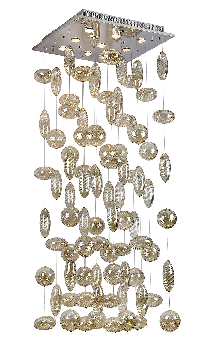 Подвесной светильник ST-LUCE SL625.003.09SL625.003.09 Подвесной светильник ST-LUCE SL625.003.09SL625.003.09Хром+Прозрачное стекло, GU10 9*50W 220V/50Hz