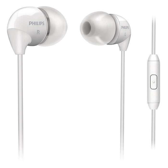 Philips SHE3515WT, White наушникиSHE3515WT/00 Philips SHE3515WT, White наушникиSHE3515WT/00Гарнитура с наушниками-вкладышами Philips SHE3515. Встроенные микрофон и кнопка вызова позволяют использовать гарнитуру Philips как для прослушивания музыки, так и для разговора по мобильному телефону. Общайтесь по громкой связи, с легкостью принимая и завершая вызовы с помощью гарнитуры. Маленькие, но громкие излучатели этих наушников-вкладышей Philips обеспечивают плотное прилегание и чистый звук с мощными басами. Они идеально подходят для наслаждения любимой музыкой. Мягкая резиновая прокладка между наушниками и кабелем защищает соединение от разрыва при постоянном сгибании и продлевает срок службы. Сверхмаленькие, легкие вкладыши обеспечивают идеальное прилегание к уху и комфорт для продолжительного прослушивания музыки. В комплект входит 3 пары резиновых насадок разного размера, и вы гарантированно подберете пару, с которой эти наушники будут сидеть идеально.