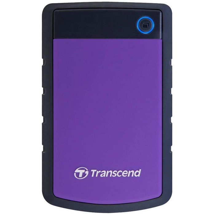 Transcend StoreJet 25H3 2TB, Purple внешний жесткий диск (TS2TSJ25H3P)TS2TSJ25H3P Transcend StoreJet 25H3 2TB, Purple внешний жесткий диск (TS2TSJ25H3P)TS2TSJ25H3PПортативный жесткий диск StoreJet 25H3 - это надежное устройство с отличными рабочими характеристиками USB 3.0, емкостью для хранения до 2 ТБ, что позволит хранить около 200 DVD фильмов, и 3-ступенчатой антиударной системой защиты, отвечающей жестким требованиям испытаний U.S. на падение. Устройство StoreJet 25H3 обладает высокой скоростью передачи информации до 90MB/сек., что делает его идеальным выбором для любителей высокой скорости. Передача изображений DVD фильмов возможна за менее, чем 1 минуту! Устройство StoreJet 25H3 отличает прекрасный дизайн - антискользящий резиновый корпус фиолетового или синего цвета, а также высокая степень защиты благодаря укрепленному внешнему кейсу и внутренней системе подвески, что предохраняет устройство от ударов. Также, устройство снабжено кнопкой для удобного быстрого автоматического резервного копирования в одно нажатие, что сделает процесс синхронизации данных и резервного копирования максимально быстрым и удобным. ...