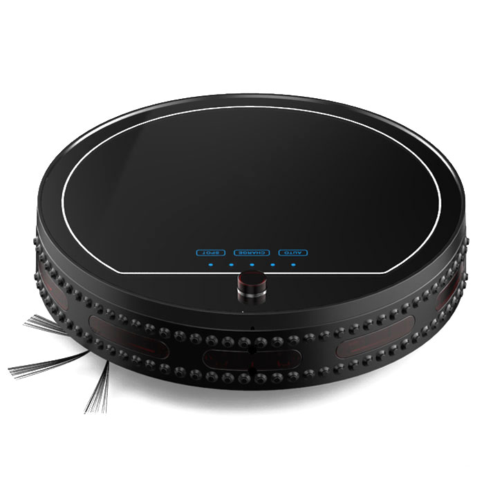 Xrobot XR-510F, Black робот-пылесосXR-510F Xrobot XR-510F, Black робот-пылесосXR-510FРобот-пылесос Xrobot XR-510F оснащен аккумулятором, интеллектуальным программным управлением и имеет следующие функции: автоматическая вакуумная чистка, сбор пыли, уборка тряпкой, уборка по таймеру, беспроводное дистанционное управление, выбор скорости, различные функции отслеживания, разные режимы автоматической уборки и автоматическая подзарядка. Робот может убираться на площади до 120 м2, при этом, благодаря новому программному обеспечению, он запоминает карту помещения и не будет плутать по большому количеству комнат. Индикатор питания: При работе пылесоса нажатая Вами кнопка будет гореть, а декоративные лампы - поочередно мигать. При зарядке будет мигать средняя из декоративных ламп. По окончании зарядки средняя декоративная лампа перестанет мигать и начнет светиться постоянно. При низком заряде аккумулятора индикатор зарядки будет гореть, а декоративные лампы - мигать поочередно. Авто: При нажатии кнопки АВТО пылесос начнет...