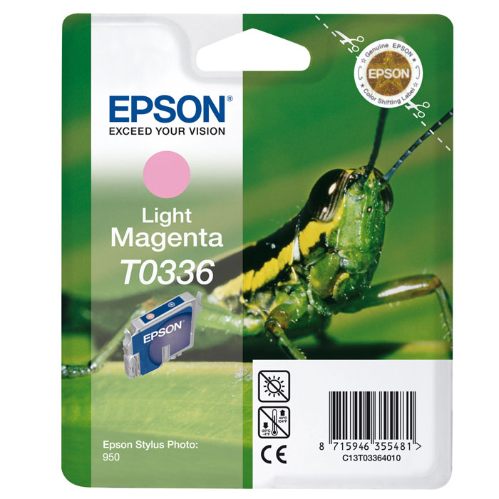 Epson T0336 (C13T03364010), Light Magenta картридж для SP950C13T03364010 Epson T0336 (C13T03364010), Light Magenta картридж для SP950C13T03364010Картридж Epson c чернилами для струйной печати.