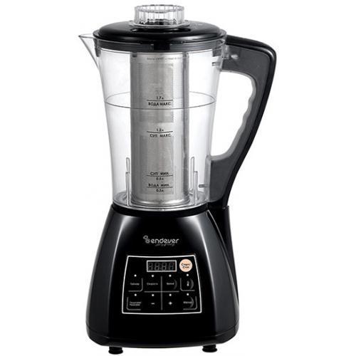 Endever Skyline BS-91 блендер-суповарка электрическаяблендер-суповарка BS-91 Endever Skyline BS-91 блендер-суповарка электрическаяблендер-суповарка BS-91Блендер-суповарка Endever SkyLine BS-91- это стационарный мощный блендер, который одновременно умеет варить и разогревать пищу. Этот прибор совмещает в себе блендер и электрокастрюлю с целым набором современных функций: автоматические программы, несколько скоростных режимов смешивания и измельчения продуктов, таймер, подогрев и многое другое. Его основное предназначение - это приготовление супов всех видов. Сварить любой суп быстро и без хлопот вам поможет блендер-суповарка Endever SkyLine BS-91! А если вы хотите приготовить изысканный суп-пюре, то больше не придется ждать, пока он сварится, остынет, переливать его в другую посуду, отдельно доставать и включать блендер. За вас все сделает наша блендер-суповарка и превратит этот трудоемкий процесс в настоящее удовольствие! Вы просто закладываете продукты в чашу, выбираете нужную программу и через некоторое время восхитительный суп готов - практически без вашего участия и контроля! Кроме того, блендер-суповарка Endever...
