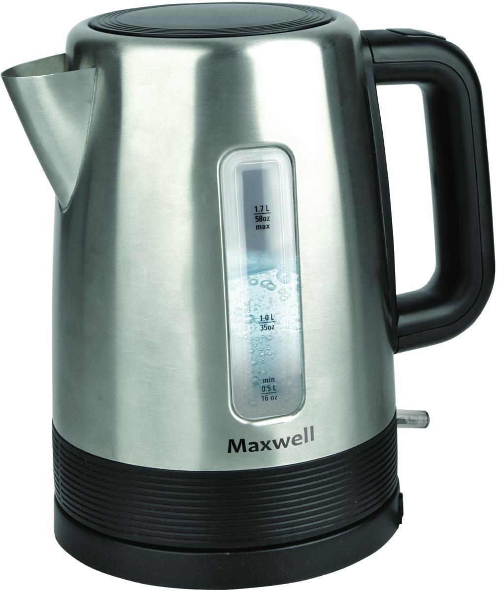 Maxwell MW-1061(ST) электрочайникMW-1061 Maxwell MW-1061(ST) электрочайникMW-1061Электрический чайник Maxwell MW-1061 является прекрасным решением для тех, кто любит устраивать себе перерывы в работе на чашечку чая или кофе. Он прост в управлении и долговечен в использовании. Чайник автоматически выключается при закипании.