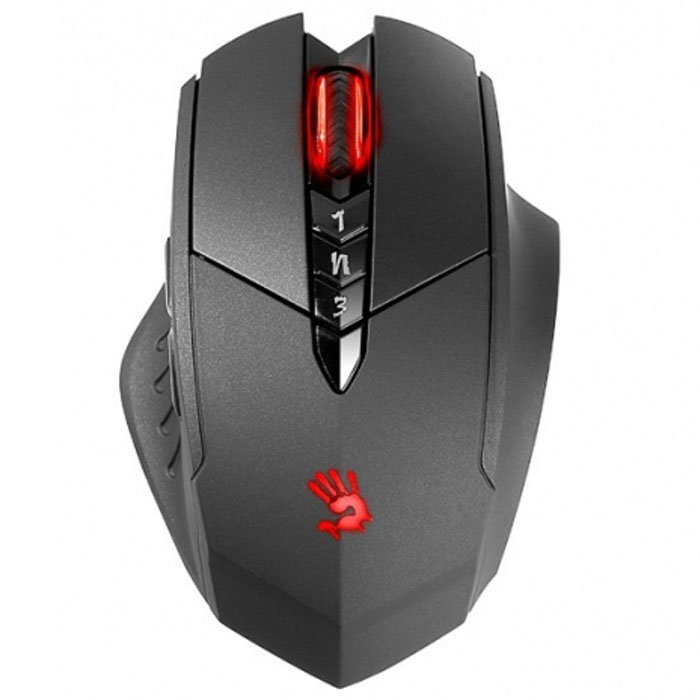 A4Tech Bloody Metal Feet R7/R70, Black беспроводная игровая мышьR7/R70 A4Tech Bloody Metal Feet R7/R70, Black беспроводная игровая мышьR7/R70A4Tech Bloody Metal Feet R7/R70 - беспроводная мышь со всеми преимуществами проводной игровой мыши. Технологии Synch RF, Exclusive Channel, и Strengthen Signal обеспечивают четкость и повышенный уровень защиты беспроводного сигнала, а также отсутствие задержек при срабатывании мыши. Высокое оптическое разрешение, 8 программируемых кнопок и время отклика 1 мс делает это стильное игровое устройство идеальным выбором для любого геймера. Встроенная память: 160 КБ Ускорение: 20 - 23g Срок жизни кнопок: 10 млн. кликов 3 режима стрельбы: Core 1, Core 2 и Ultra Core 3 (приобретается отдельно)