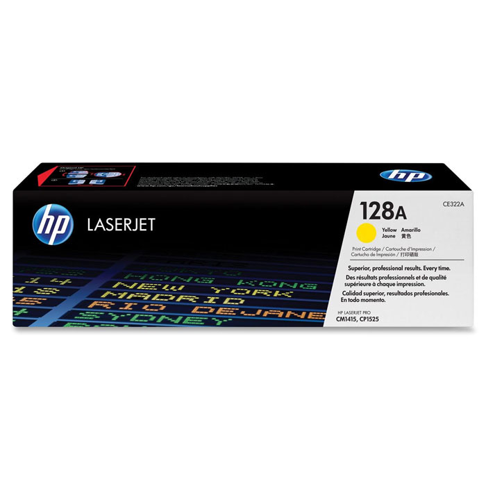 HP CE322A лазерный картридж для HP CLJ CP1525N/1525NW/CM1415FN, YellowCE322A HP CE322A лазерный картридж для HP CLJ CP1525N/1525NW/CM1415FN, YellowCE322AHP CE322A - цветной картридж-тонер для лазерных принтеров HP.