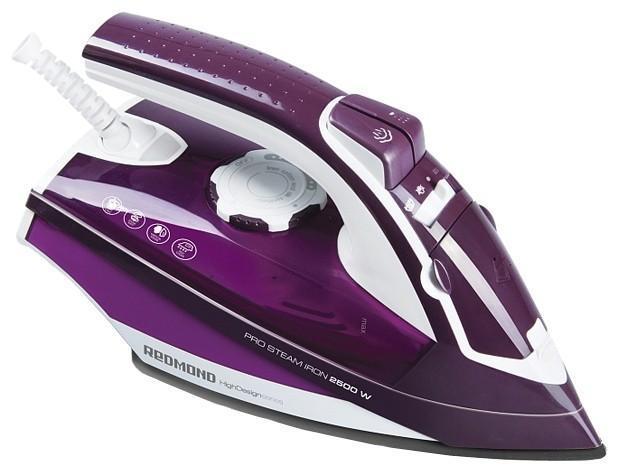 Redmond RI-C224, Purple утюгRI-C224 v Redmond RI-C224, Purple утюгRI-C224 v• Мощность 2200 Вт • Механический тип управления • Керамическое покрытие подошвы • Регулируемая подача пара до 28–32 г/мин • Функция “ECO” (экономичный режим подачи пара) • Функция парового удара • Возможность вертикального отпаривания • Функция «Капля-стоп» • Функция самоочистки • Защита от накипи • Защита от перегрева