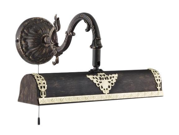 Настенный светильник Artelamp Picture Lights A5010AP-2BRA5010AP-2BR Настенный светильник Artelamp Picture Lights A5010AP-2BRA5010AP-2BRПодсветка для картины Arte Lamp A5010AP-2BR Picture Lights — это высокое качество по приемлемой цене. Вся продукция Arte Lamp сертифицирована согласно требований Европейских директив и имеет маркировку CE. Защита окружающей среды — обязательное условие при производстве всего ассортимента фабрики. Светильник Arte Lamp A5010AP-2BR Picture Lights — это гармония между функциональностью и формой, где ключевую роль играет дизайн. Фабрика Arte Lamp диктует новые и перспективные тренды в дизайне. 2xE14 40W Материал: Арматура: Металл / Плафон: Металл крашеный Цвет: Арматура: Коричневый Размер: 16x31x23