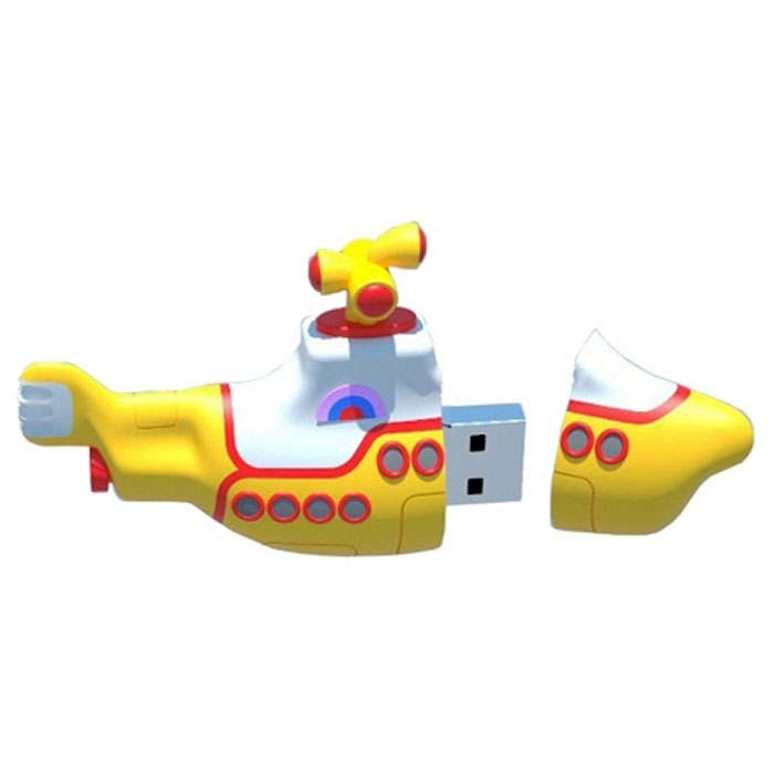 Iconik Желтая подводная лодка 8GB USB-накопительRB-YSUB-8GB Iconik Желтая подводная лодка 8GB USB-накопительRB-YSUB-8GBФлеш-накопитель Iconik Желтая подводная лодка имеет весьма нестандартный дизайн. Накопитель ударопрочный и защищен резиновым корпусом, а высокая пропускная способность и поддержка различных операционных систем делают его незаменимым. Iconik Желтая подводная лодка - отличный выбор современного творческого человека, который любит яркие и нестандартные вещи.