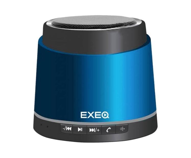 EXEQ SPK-1205, Blue портативная акустическая системаSPK-1205 blue EXEQ SPK-1205, Blue портативная акустическая системаSPK-1205 blueБеспроводная колонка Exeq SPK-1205 - это не только акустическая система, но и автономный MP3-плеер с возможностью подключения наушников и беспроводная гарнитура для общения по телефону! Exeq SPK-1205 оснащена встроенным микрофоном и модулем Bluetooth с радиусом действия до 30 м - настройте свой телефон на колонку и общайтесь по громкой связи без помех. Кроме модуля Bluetooth, колонка SPK-1205 может также подключаться к электронным устройствам при помощи стандартного звукового выхода 3,5 мм или разъема USB. Также устройство может использоваться и как самостоятельный MP3 плеер с поддержкой карт памяти micro SD и с разъемом для наушников. Благодаря мощному встроенному аккумулятору наслаждаться музыкой можно в течение 8-10 часов, а для удобного использования колонки все кнопки управления вынесены на переднюю панель.
