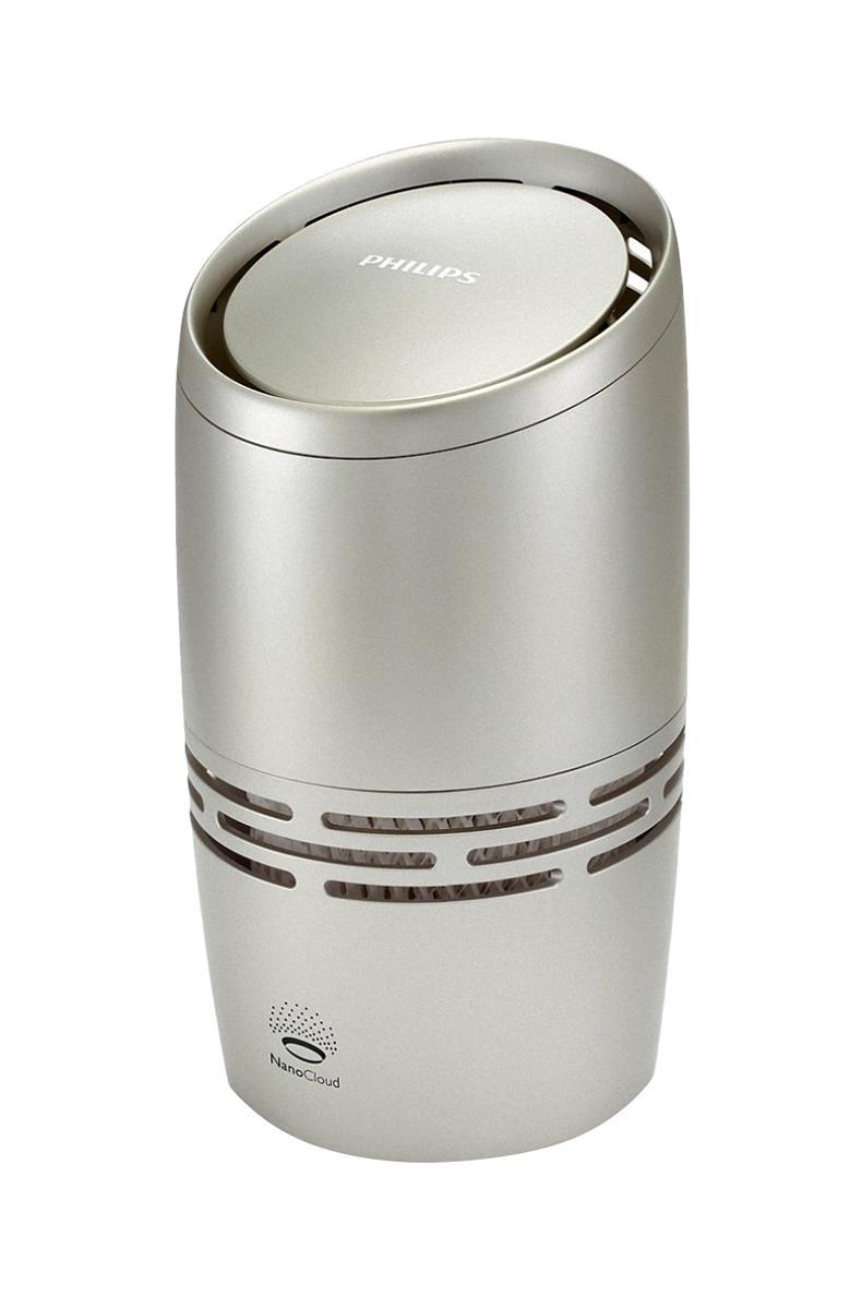 Philips HU4707/13 увлажнитель воздухаHU4707/13 Philips HU4707/13 увлажнитель воздухаHU4707/13Современная технология холодного испарения NanoCloud (традиционный тип увлажнения): Сухой неблагоприятный для здоровья воздух поступает в увлажнитель При помощи технологии холодного испарения NanoCloud и специального увлажняющего картриджа происходит насыщение сухого воздуха молекулами чистой воды. Благодаря пористости увлажняющего фильтра здесь же происходит очищение воздуха от крупных частиц пыли, шерсти животных, волос и пуха. Благодаря технологии NanoCloud образуются частички воды, в тысячи раз более мелкие, чем при ультразвуковом увлажнении. Они настолько мелкие, что неспособны переносить тела вирусов и бакетрий. В следствии этого при использовании увлажнителей Philips в выходящем из прибора воздухе на 99,9% меньше бактерий, чем при использовании ультразвукового увлажнителя. Равномерное увлажнение всей площади комнаты до комфортного уровня: Частички воды, образующиеся при использовании технологии NanoCloud, не только очень мелкие, но и они...