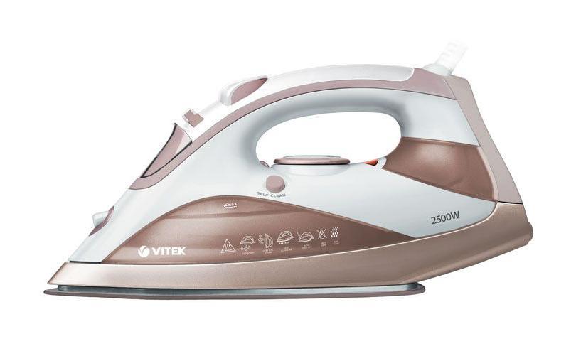 Vitek VT-1212, White утюгVT-1212(W) Vitek VT-1212, White утюгVT-1212(W)Благодаря у Vitek VT-1212 Ваша одежда всегда будет выглядеть опрятной и ухоженной. Прочное и гладкое анодированное покрытие подошвы Mira Dize обеспечит защиту ткани и сохранит вещи в идеальном виде. Vitek VT-1212 обладает целым набором функций: «Спрей» «Антикапля» автоматическое выключение и электрическая регулировка температуры. Также имеется система самоочистки для надежной защиты от накипи. С бытовой техникой Vitek Вам не составит труда привести одежду в порядок без лишней траты времени. В данной модели предусмотрены два режима автоматического отключения а. Если в горизонтальном положении будет неподвижным в течение 30 секунд то нагревательный элемент а отключится при этом Вы услышите звуковые сигналы. После возобновления процесса глажения автоматически включится. Если в вертикальном положении будет неподвижным в течение 8 минут нагревательный элемент а отключится при этом Вы услышите звуковые сигналы. После возобновления...