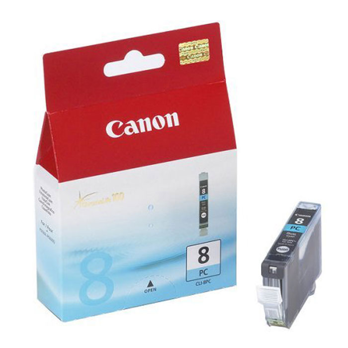 Canon CLI-8 PC, Photo Cyan картридж для струйных фотопринтеров0624B001 Canon CLI-8 PC, Photo Cyan картридж для струйных фотопринтеров0624B001Сменный картридж с чернилами Canon CLI-8 Photo для струйных фотопринтеров Canon PIXMA.Тип чернил: водорастворимые
