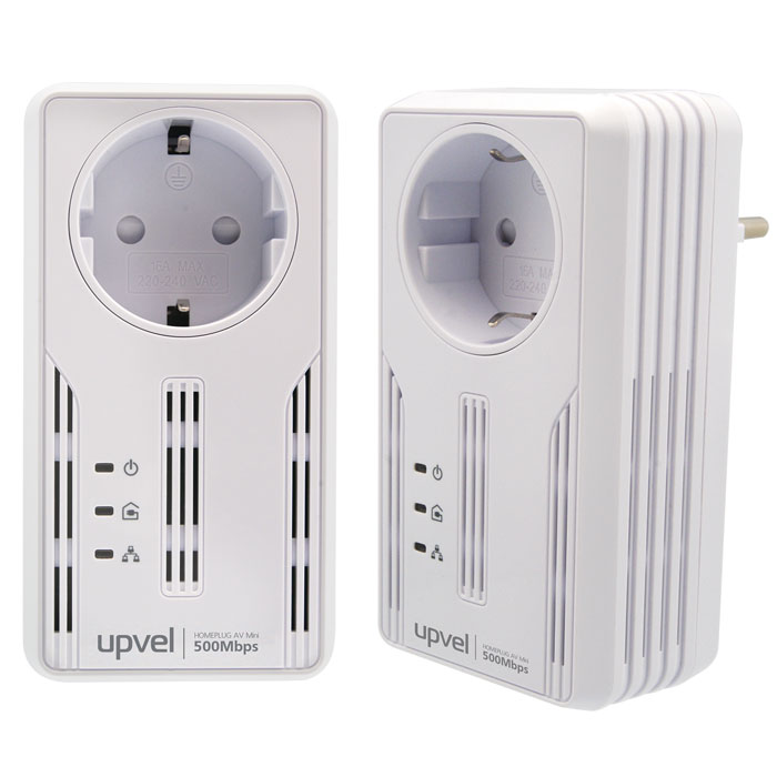 UPVEL UA-252PSK комплект PowerLine адаптеровUA-252PSK UPVEL UA-252PSK комплект PowerLine адаптеровUA-252PSKA-252PSK соответствует стандарту HomePlug AV и обеспечивает скорость передачи данных 500 Мбит/с по существующей домашней электросети. С кнопкой Simple Connect этот комплект адаптеров позволяет легко создать домашнюю сеть, не тратя время и деньги на дорогую прокладку кабельных соединений и установку программного обеспечения. Вам не потребуется дополнительная розетка для организации сети благодаря наличию встроенной в адаптер розетки. Поддержка 128-разрядного аппаратного шифрования AES гарантирует, что связь безопасна и свободна от подслушивания и взлома. UA-252PSK является лучшим и простейшим решением для того, чтобы объединить в сеть компьютеры, игровые консоли, Blu-Ray плееры или подключить приставку IP TV к роутеру без прокладки новых проводов. Скорость передачи данных: До 500 Мбит/с Экономия электроэнергии в режиме энергосбережения до 70 % Стандарты: IEEE 1901/HomePlug AV Совместим с адаптерами HomePlug 1.0 Удовлетворяет...
