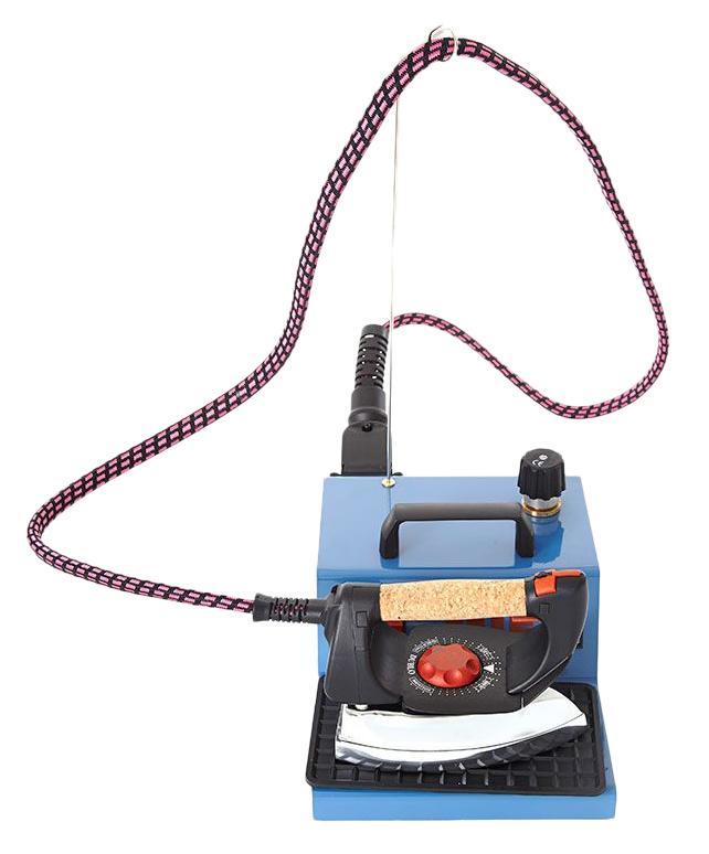MIE Stiro Pro-100, Blue парогенераторPro-100 Blue MIE Stiro Pro-100, Blue парогенераторPro-100 BlueЭлектропитание - 220 - 240 В / 50 -60 Гц - Мощность утюга - 800 W - Мощность парогенератора - 1400 W - Давление пара - 4 бара - Вместимость бойлера - 1.5 Л - Кнопка включения утюга с контрольным индикатором - Кнопка включения парогенератора с контрольным индикатором - Индикатор готовности пара - Продолжительность работы с паром, до новой заправки бойлера водой - 1,5 часа