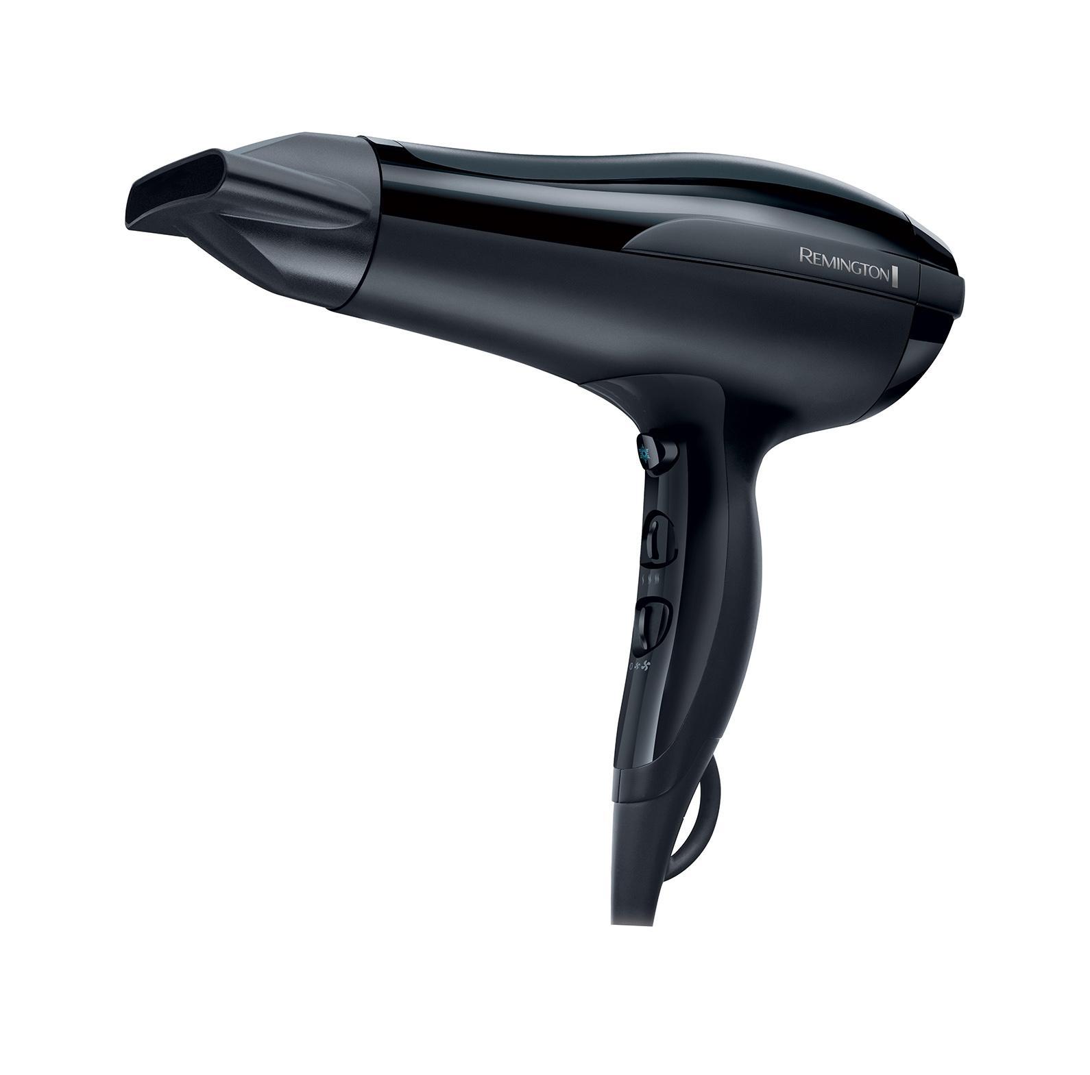 Remington D5210 Pro-Air 2200 фенD5210 Remington D5210 Pro-Air 2200 фенD5210Фен Remington D5210 мощностью в 2200 Вт подает воздух с непревзойденно высокой скоростью, которая достигает 80 км/ч. Благодаря этому сушка волос отнимает всего несколько минут! Особенностью модели D5210 является и то, что она оснащена 6-ю режимами работы, из которых 3 - для установки температуры воздушного потока, 2 - для выбора скорости и 1 - для обдува холодным воздухом. Таким образом, Вы сможете настроить фен для наиболее бережной укладки волос любого типа, а после сушки - закрепить прическу, чтобы она продержалась в первозданном виде до самого вечера! К преимуществам фена можно также отнести наличие передней керамической решетки, которая равномерно распределяет тепло и предотвращает электризацию волос. Что касается задней решетки, то она легко снимается, что позволяет без труда очистить ее от пыли. При покупке этого фена Вы получите узкий концентратор, используя который, сможете создавать даже сложные укладки. Эта насадка направляет поток воздуха в определенную область,...